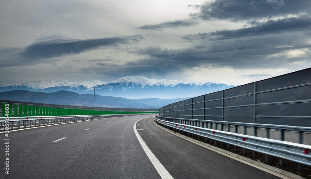 Fototapeta premium Sibiu Boita highway 