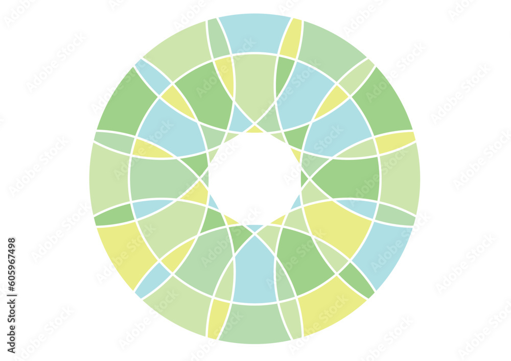 Fototapeta premium キラキラした模様の飾りのイラスト