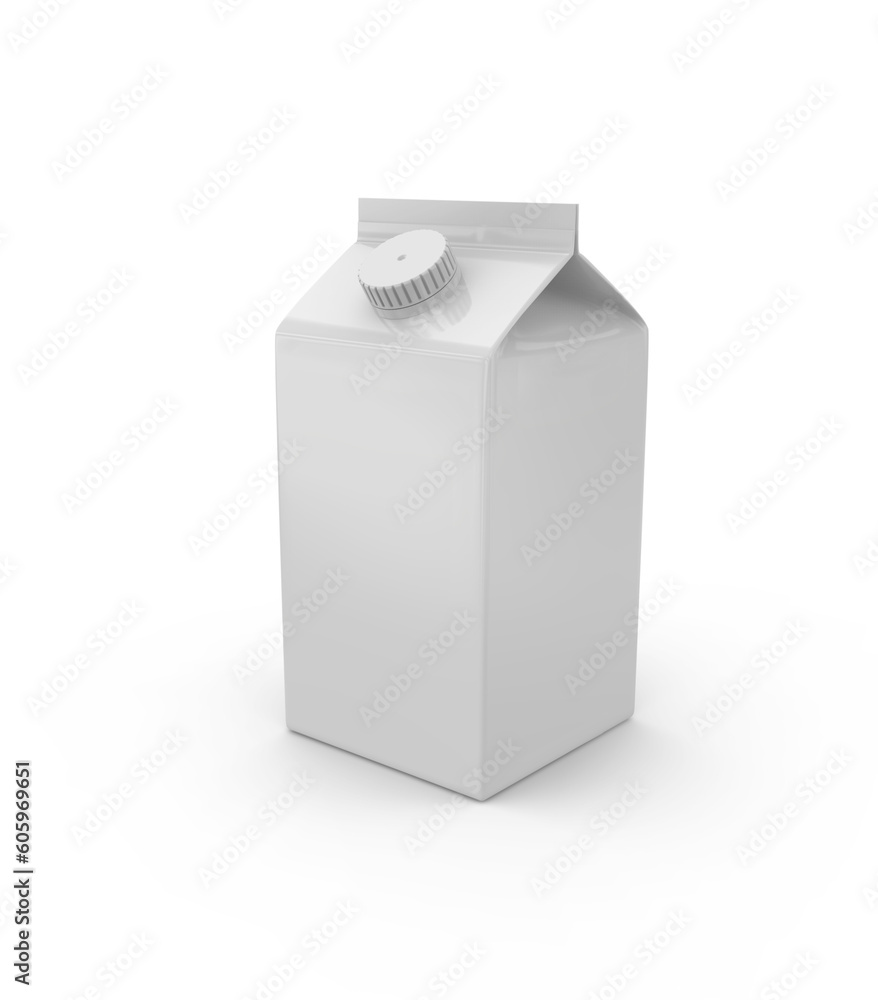 Milk Juice Packaging Box with Gable Top and Closure 3D Rendering Milk Juice Packaging Box with Gable Top and Closure 3D Rendering