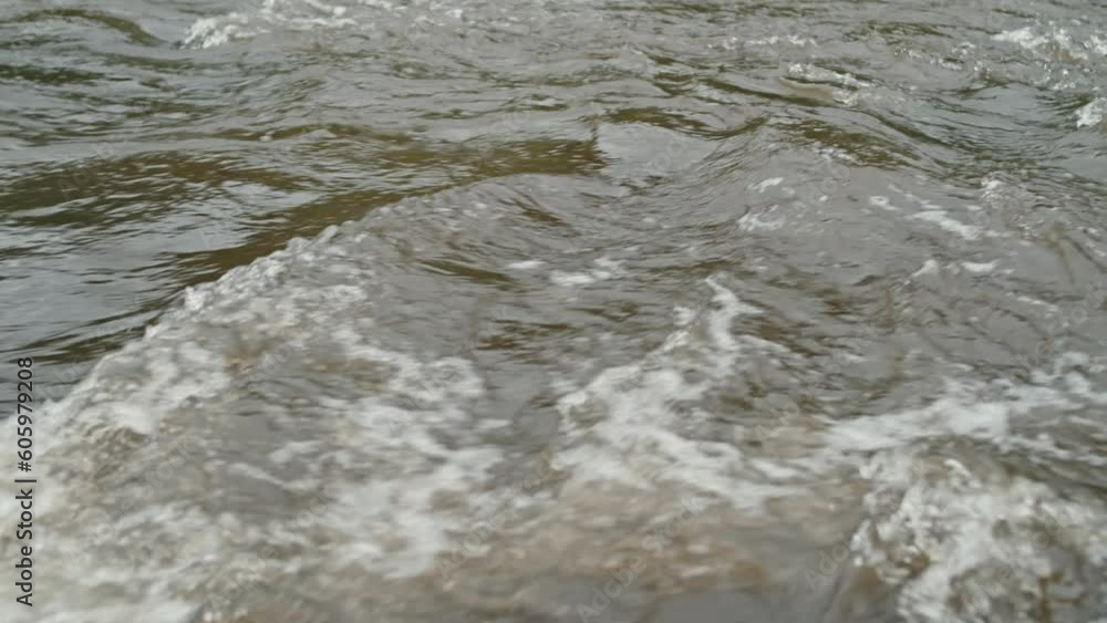 No people closeup of rapid river flowing down No people closeup of rapid river flowing down