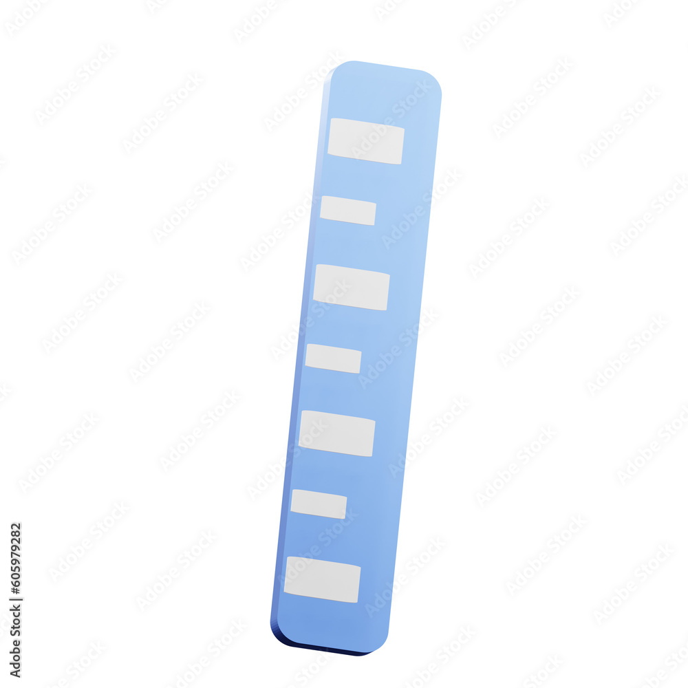 3d render ruler illustration 3d render ruler illustration
