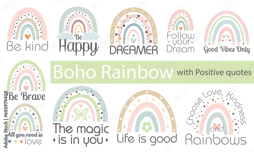 Boho Rainbow T-shirt Bundle . Boho Rainbow T-shirt Bundle .