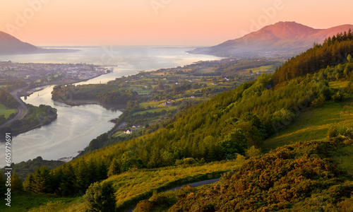 A view of carlingford lough, from where USA president's Joe Biden's Great great grandfather left for America in 1854.