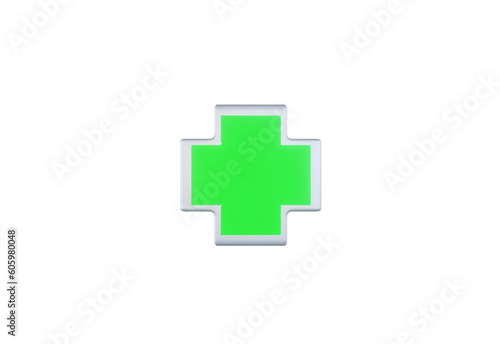 illuminated pharmacy symbol icon