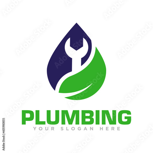 Plumbing Logo Design Illustration