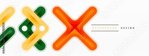 Cross line background minimal geometric template. Design for wallpaper, banner, background, landing page, wall art, invitation, prints, posters