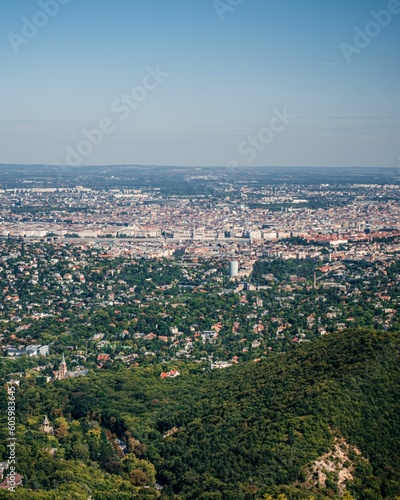 Beautiful view of a landscape in the old town in Hungary  Budapest