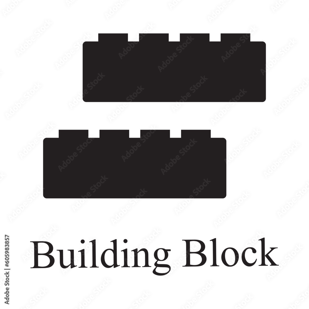 Fototapeta premium building block icon vector