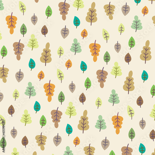 Pattern Autumm Leaf Fall Tree