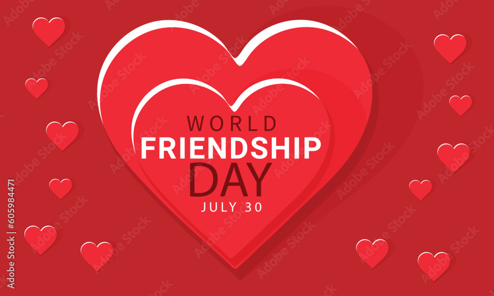 World Friendship Day. background, banner, card, poster, template. Vector illustration.