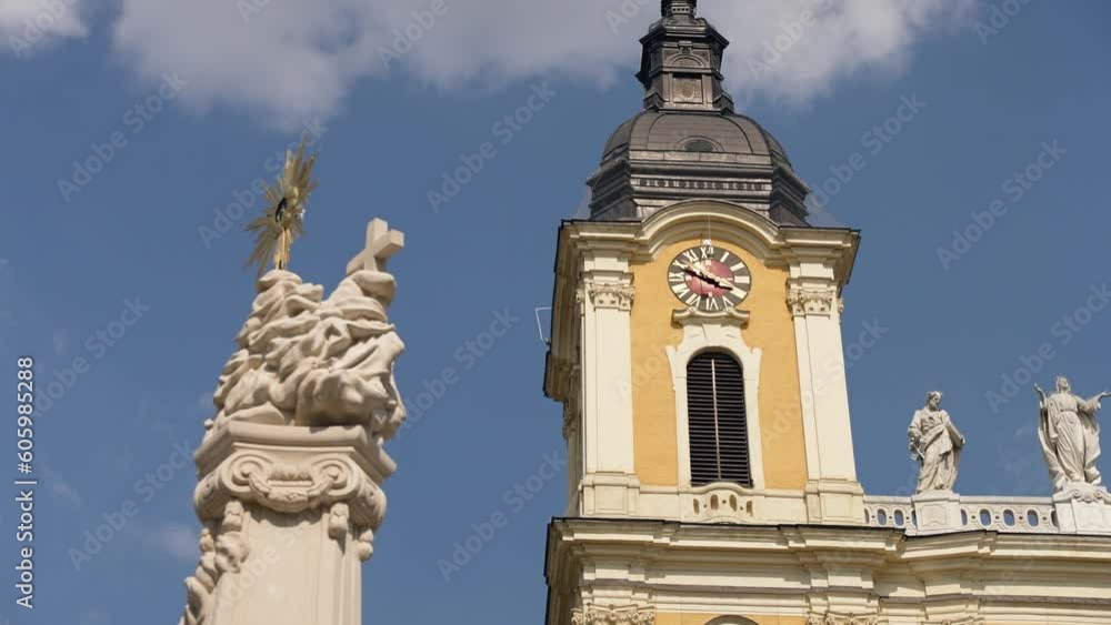 Yellow building of Roman Catholic Archdiocese of Kalocsa-Kecskemet, Kalocsa, Hungary Yellow building of Roman Catholic Archdiocese of Kalocsa-Kecskemet, Kalocsa, Hungary