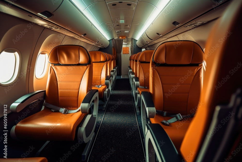 interior of an airplane