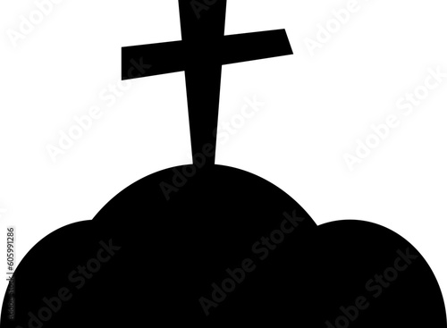halloween decoration tomb horror black silhouette spooky dark
