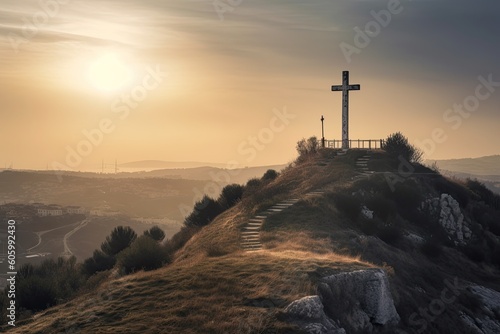 Cross in the mountains