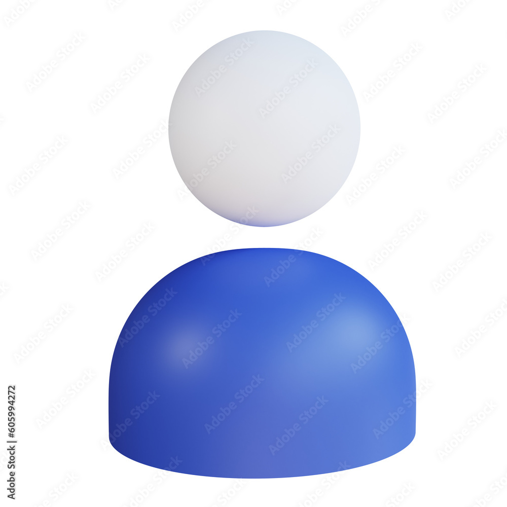 3d icon user isolated on transparent background 3d icon user isolated on transparent background