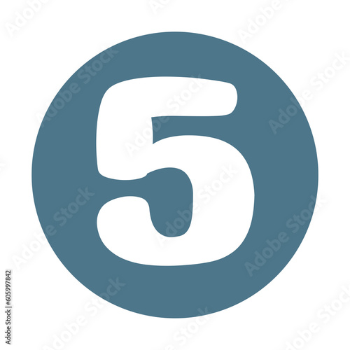 Cute number 0-9 with circle 