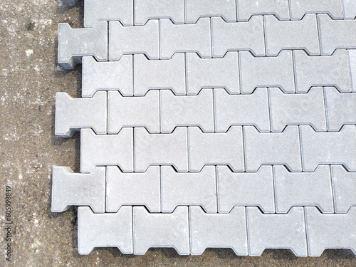 Cuadro en lienzo interlocking concrete block pavement assembly