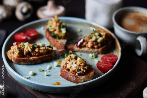 delicious open faced sandwiches for brunch