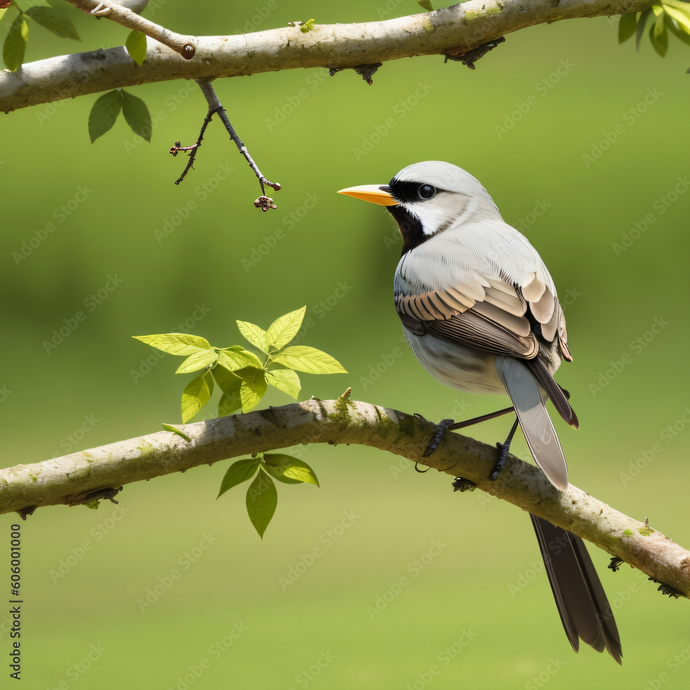 Fototapeta premium spotted woodpecker generative ai