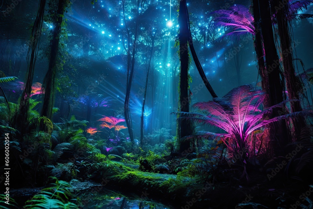 Journey to Radiant Bliss: Unraveling the Bioluminescent Forest's Beauty