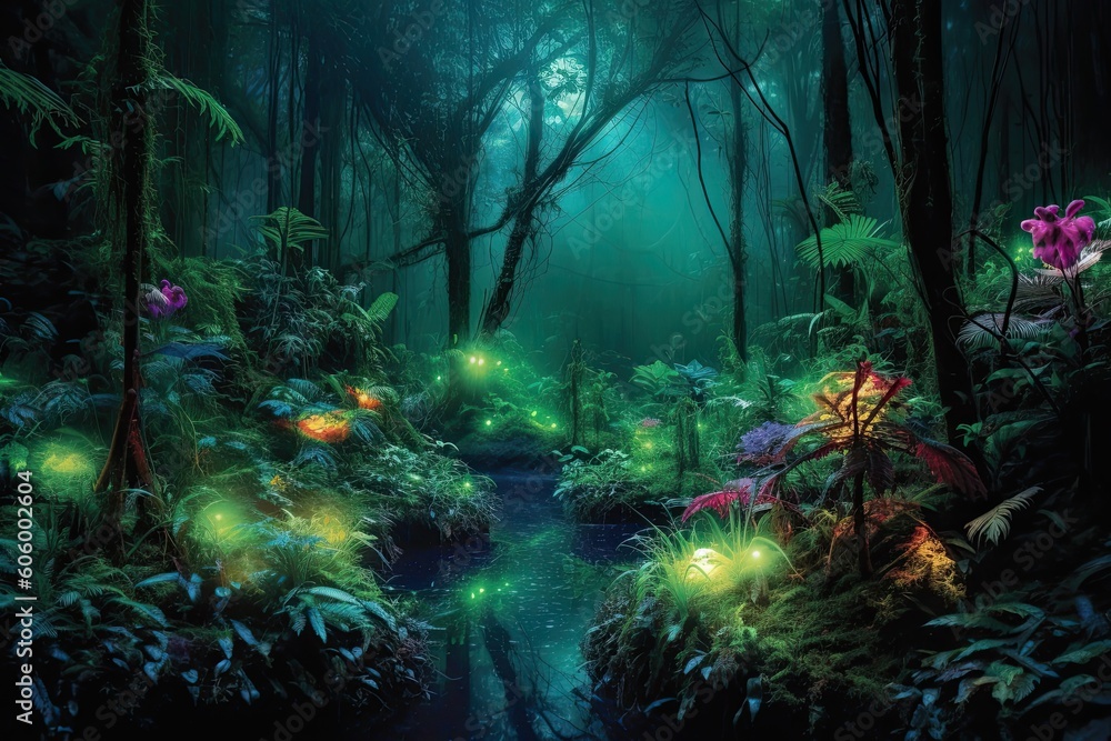 Whispers of Radiance: Listening to the Bioluminescent Forest's Secrets