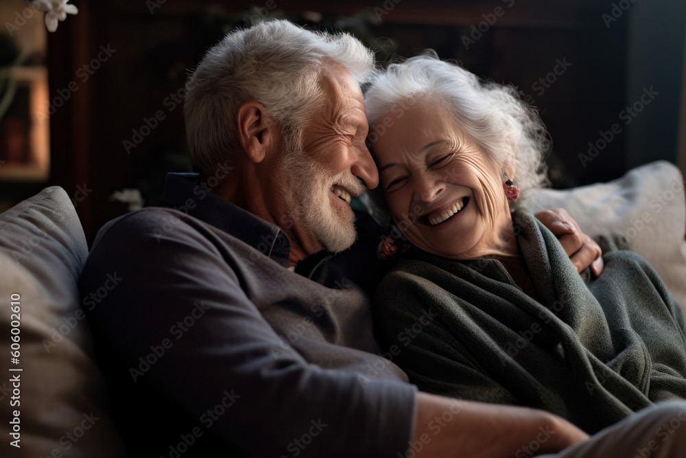 Elderly couple in love. Senior husband and wife hugging and bonding with true emotions Elderly couple in love. Senior husband and wife hugging and bonding with true emotions