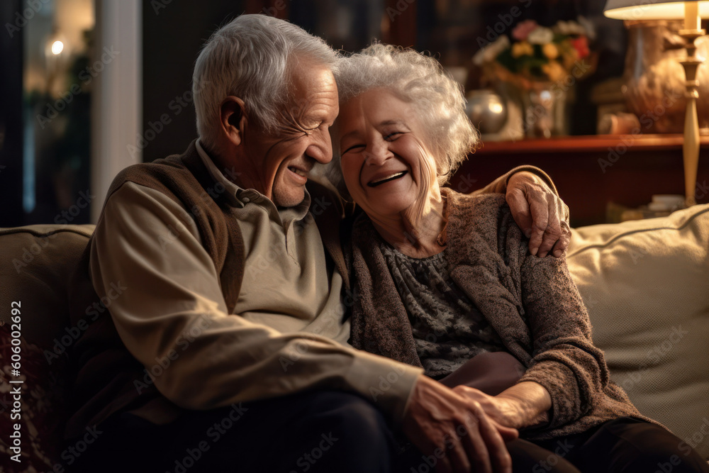 An endearing portrait of a senior couple, their happiness evident in their warm smiles and loving embrace. An endearing portrait of a senior couple, their happiness evident in their warm smiles and loving embrace.