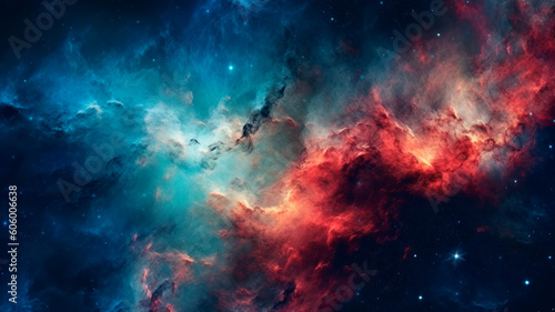 Background of Space. Magical Sky. Illustration.