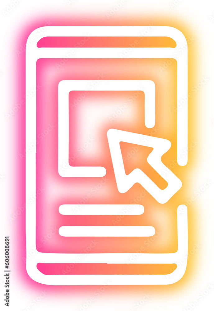 Set of business neon Set of business neon