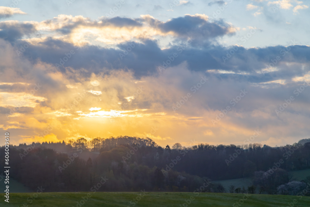 Beautiful Sunrise in the French Ardennes Beautiful Sunrise in the French Ardennes