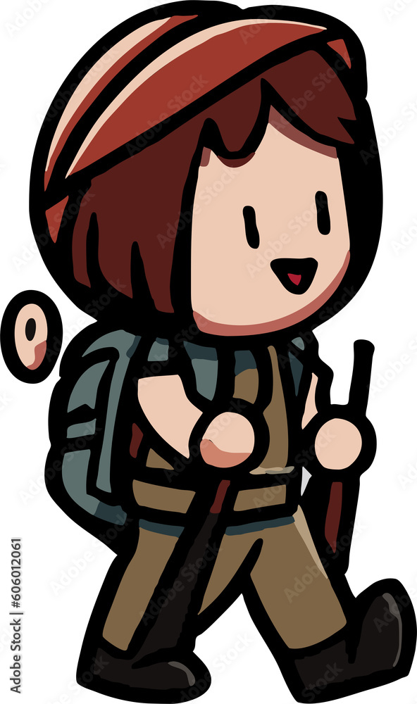 Hiking png graphic clipart design Hiking png graphic clipart design