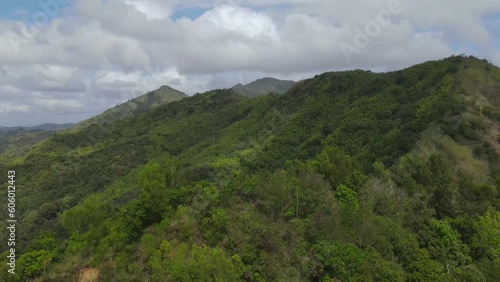 Vast forest and mountain landscape at Masungi Georeserve, Rizal, Philippines photo