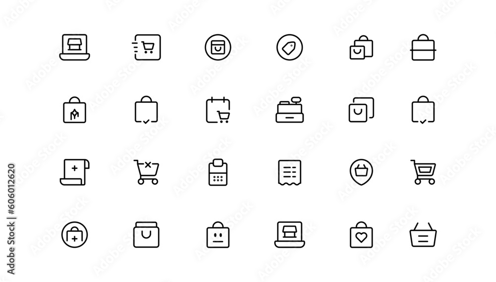 E-Commerce line icons set. E-Commerce outline icons collection. Shopping, online shop, delivery, marketing, store, money, payment, price E-Commerce line icons set. E-Commerce outline icons collection. Shopping, online shop, delivery, marketing, store, money, payment, price