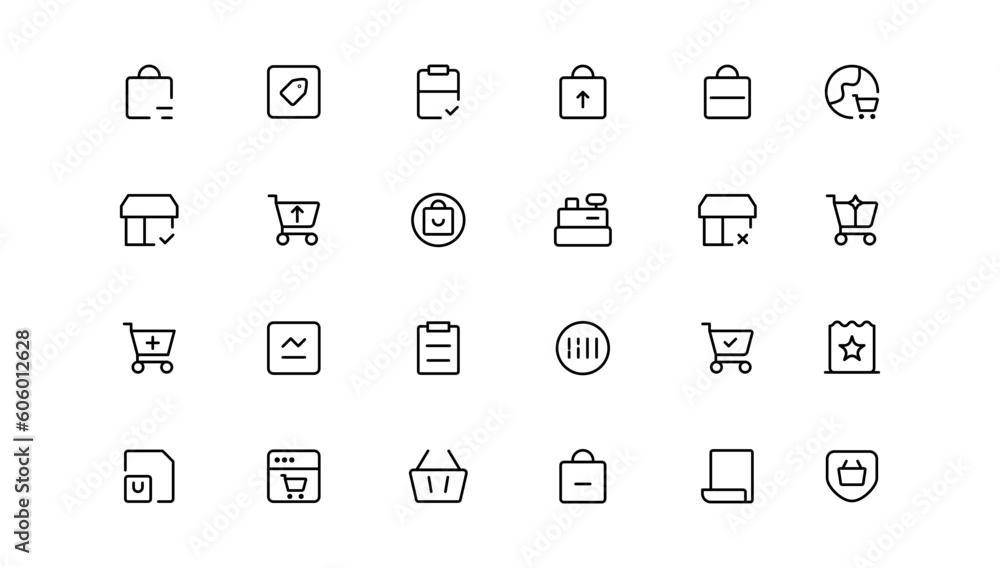 E-Commerce line icons set. E-Commerce outline icons collection. Shopping, online shop, delivery, marketing, store, money, payment, price E-Commerce line icons set. E-Commerce outline icons collection. Shopping, online shop, delivery, marketing, store, money, payment, price