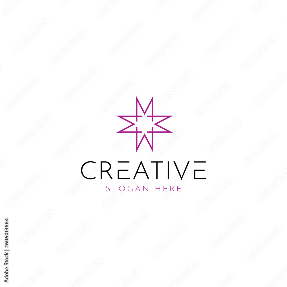 Design a clever and minimalist geometric flower logo, solutions for brand identity designs food and drink for startup companies, individuals, etc, letter M