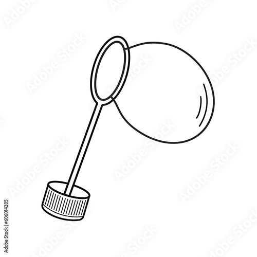 Soap bubbles isolated on white background, blowing bubbles, Vector illustration.