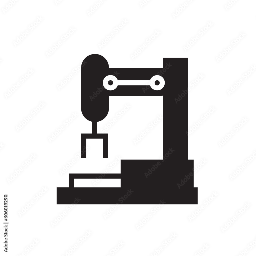 Indusrty Machine Robot Icon Indusrty Machine Robot Icon
