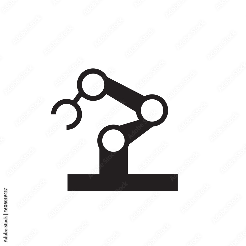 Indusrty Machine Robot Icon Indusrty Machine Robot Icon