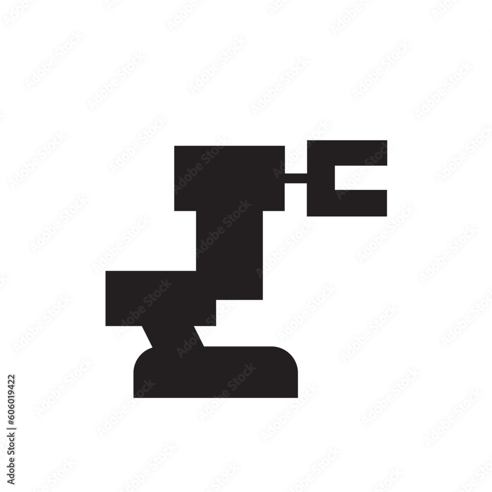 Indusrty Machine Robot Icon Indusrty Machine Robot Icon