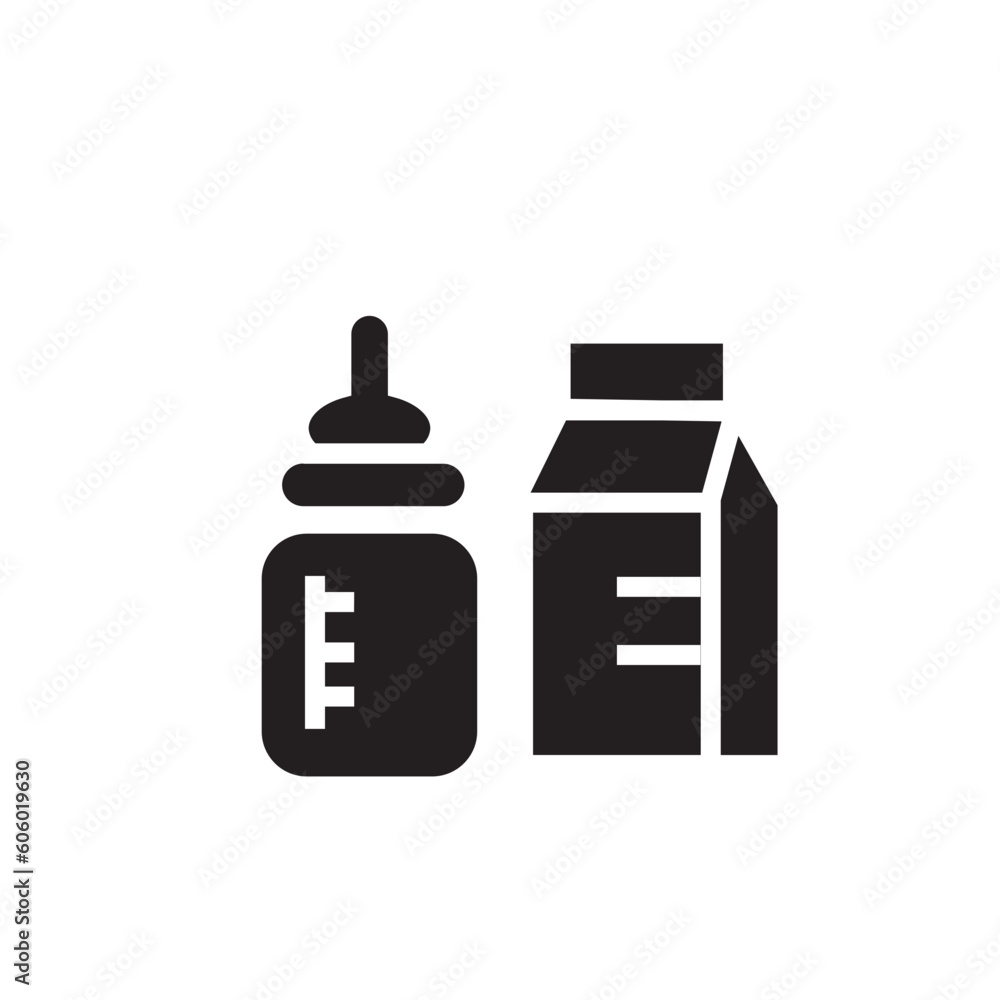 Baby Milk Food Icon Baby Milk Food Icon