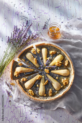 Mohn Birnen Tarte
