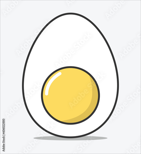 Simple Boiled Egg Vector