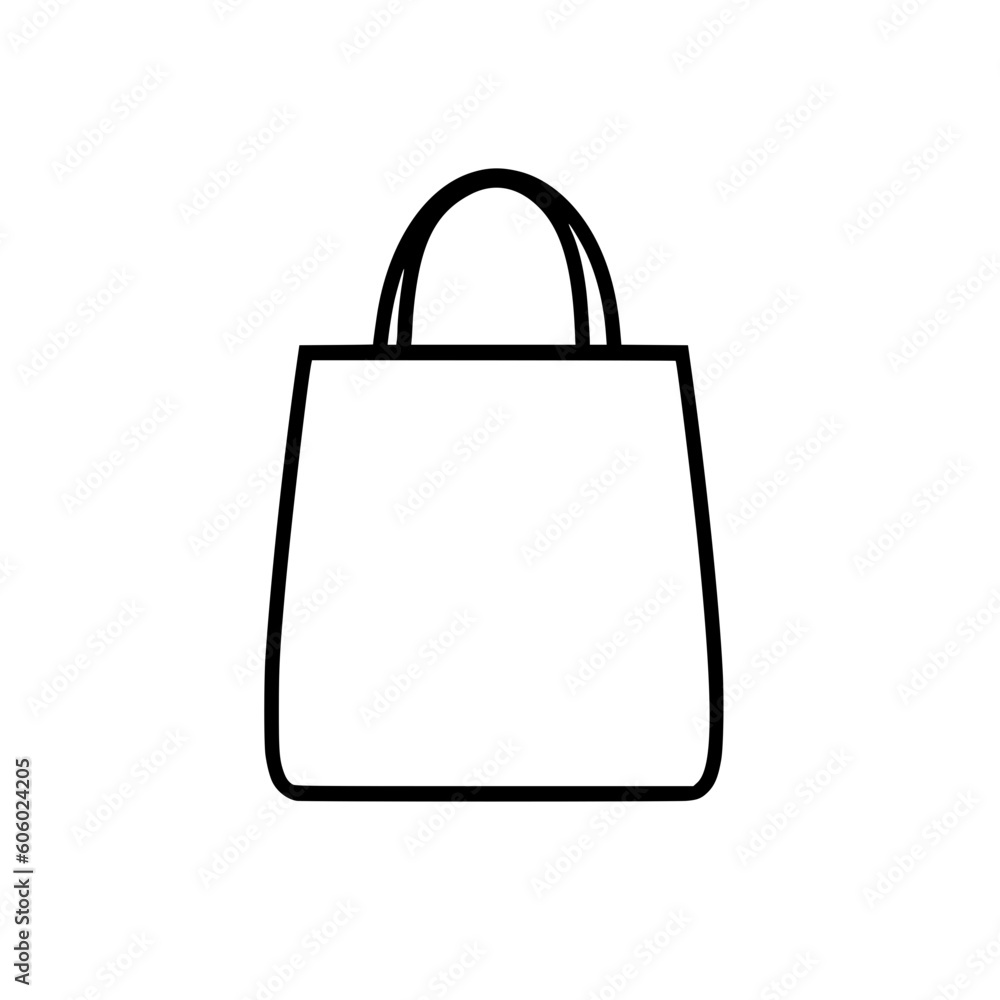 Eco bag vector illustration isolated on transparent background Eco bag vector illustration isolated on transparent background