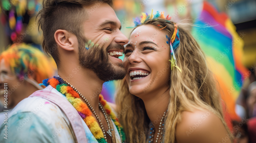 Pride Month LGBTQ Couple Love Is Love Personalized Acrylic Car Hanger Gift For Couple 06043099