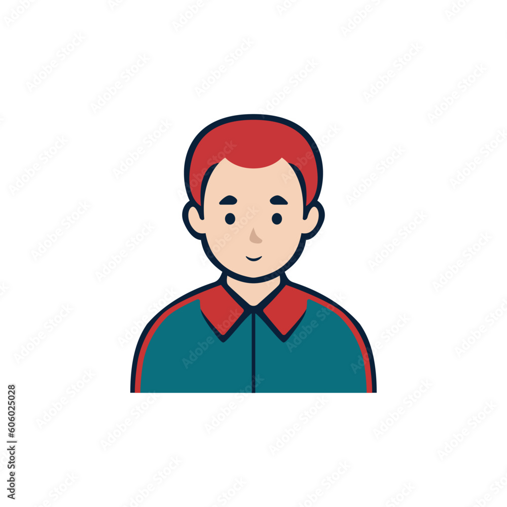 young boy avatar profile picture with red hair vector illustration template design young boy avatar profile picture with red hair vector illustration template design