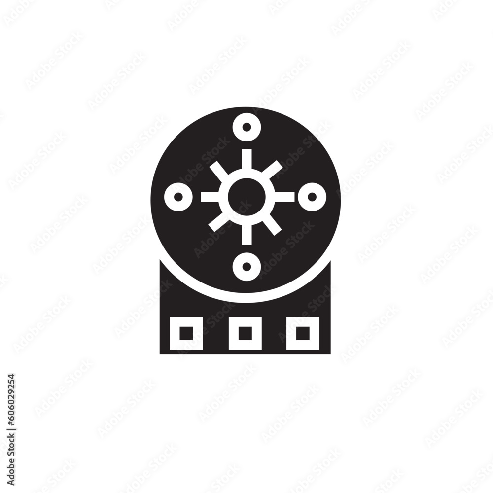 Fototapeta premium Equipment Production Electronic Icon