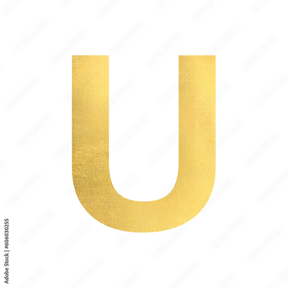 u alphabet with gold glitter u alphabet with gold glitter