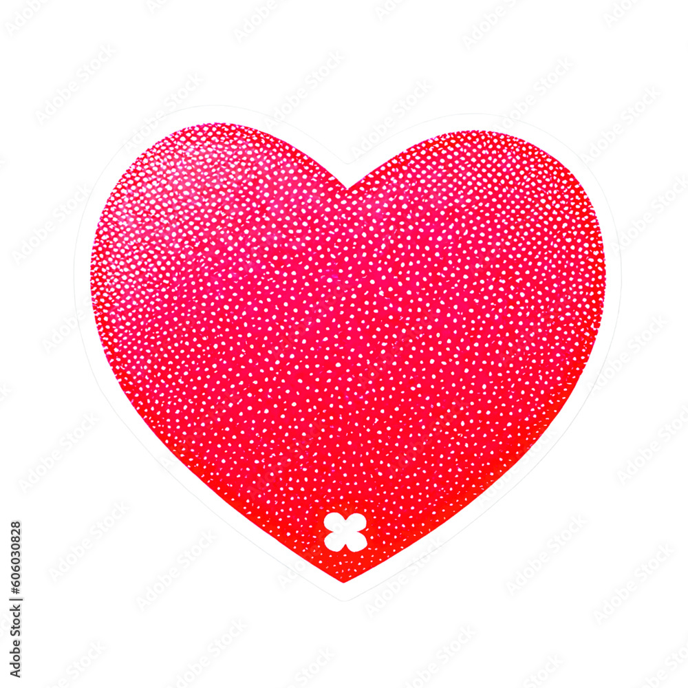 Red heart transparent background
