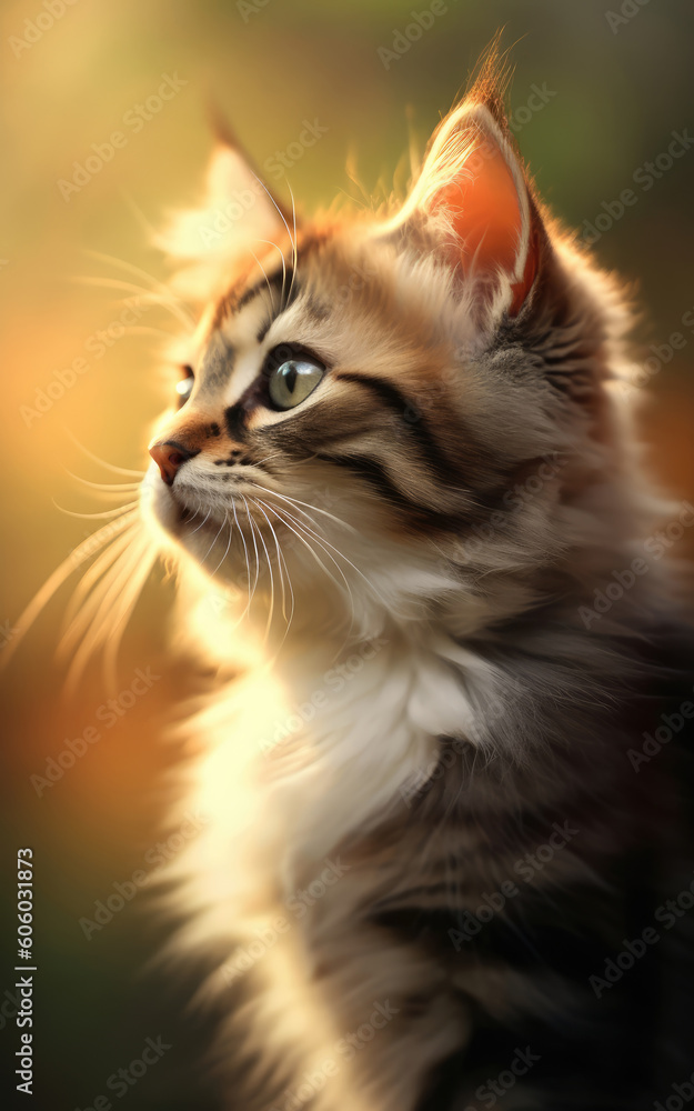 Cats, backgrounds, wallpaper, digital illustrations, AI generated