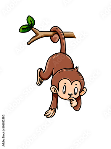 Monkey cartoon © Panat